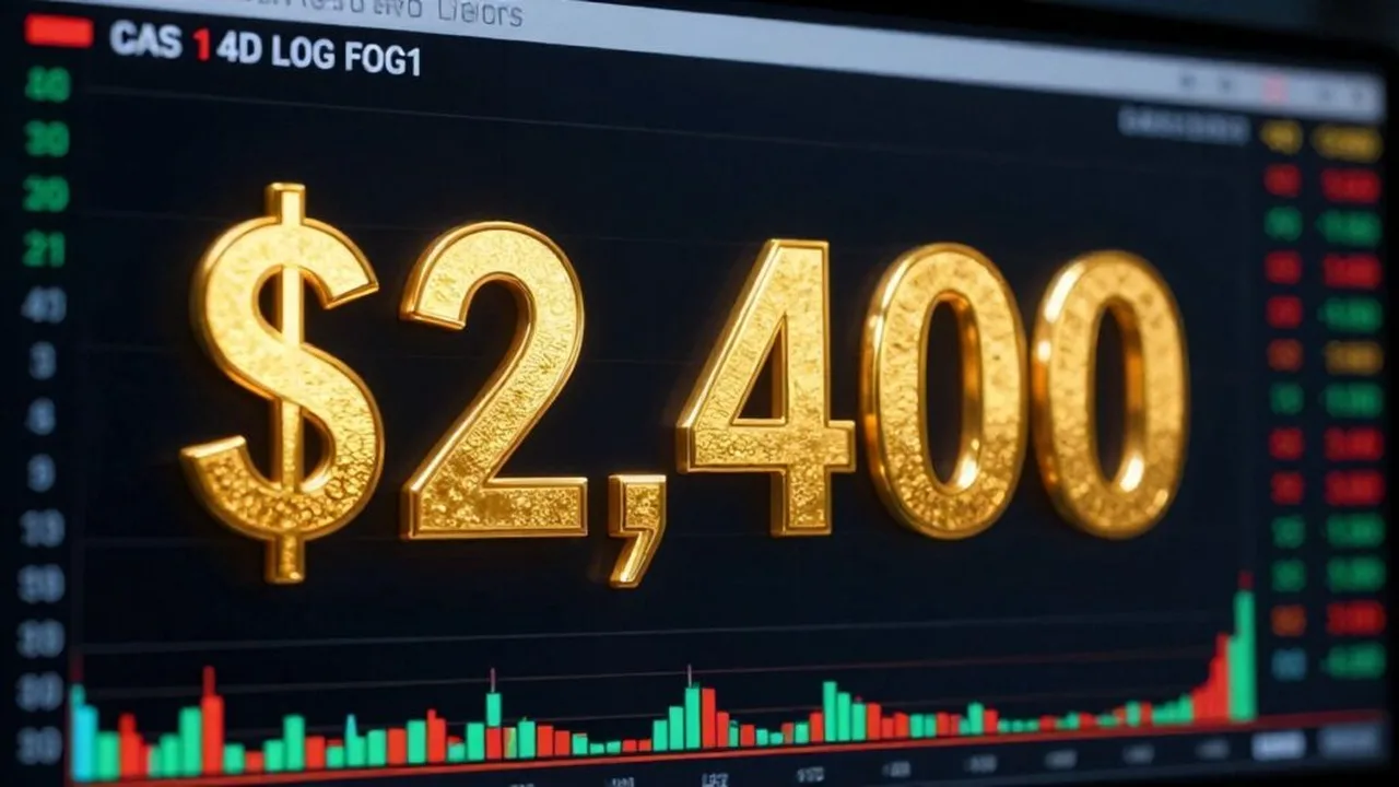 قفزة مفاجئة في أسعار الذهب تتجاوز حاجز 2400 دولار للأوقية بتداولات اليوم الحالية
